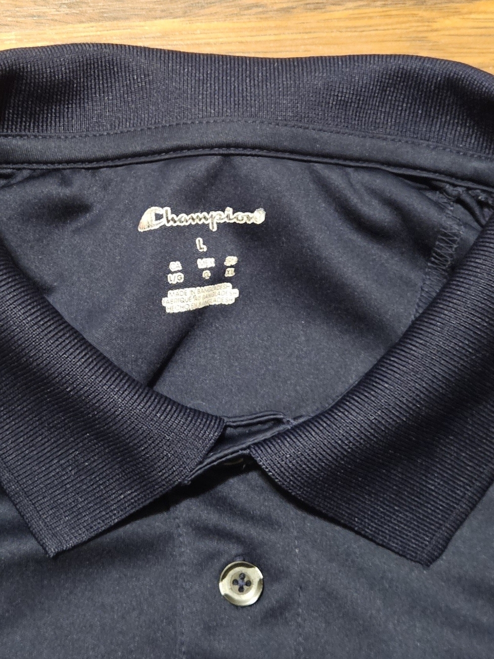 CHAMPION mens NORTH CAROLINA polo SIZE LARGE COLOR BLUE LL13D - Picture 2 of 14